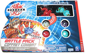 Bakugan Battle Pack -Ventus Stinglash[510G], Pyrus Dragonoid[520G] , 4 Mystery