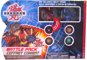 Bakugan Battle Pack - Pyrus Stinglash[510G], Aquos Dragonoid[520G] , 4 Mystery