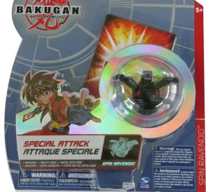 Bakugan Special Attack Booster - Darkus Spin Ravenoid