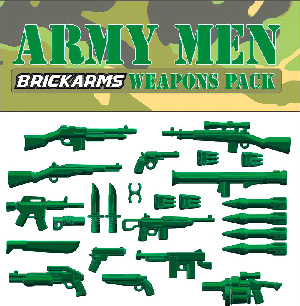 BrickArms - Army Men Weapons Pack[25PCS]
