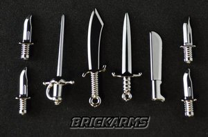 BrickArms - Chrome Blade Weapons Pack[8PCS]