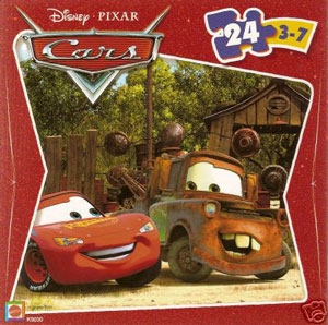 Cars The Movie Puzzle - McQueen and Mater in Scrap Yard
