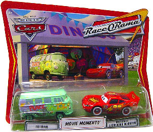 Race O Rama - Movie Moments - Fillmore and Whitewalls Lightning McQueen