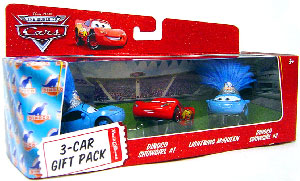 World Of Cars - 3-Car Gift Pack Boxed - Dinoco Showgirls and Lightning McQueen