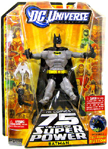 DC Universe World Greatest Super Heroes - Grey Batman with Collector Pin