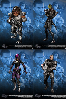Mass Effect 2 - Series 1 Set of 4