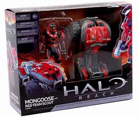 Halo Reach Deluxe Vehicle - Mongoose with Red Team Scout Spartan