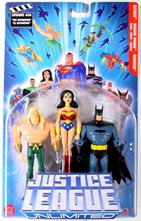 Justice League Unlimited 3-Pack: Batman, Wonder Woman, Aquaman