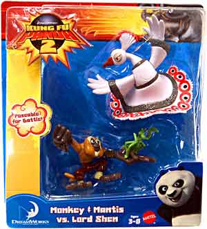 Kung Fu Panda 2 - 2-Pack - Monkey and Mantis VS Lord Shen