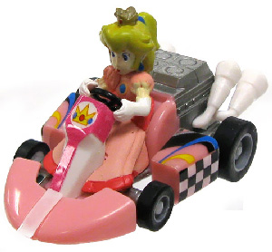 Mario Kart 1.5-Inch Princess Peach Pull Back Racer