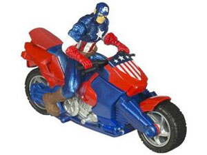 Captain America Cruisers - Zoom N Go Power Changer Cycle