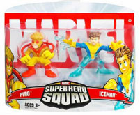 Super Hero Squad - Iceman and Pyro