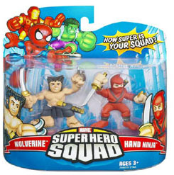 Super Hero Squad - Wolverine and Hand Ninja
