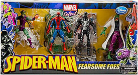 Marvel Select Exclusive Action Figure 4-Pack Fearsome Foes :Spider-Man, Lizard, Venom, Green Goblin