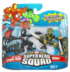 Super Hero Squad - Black Suited Spider-Man and Ronin