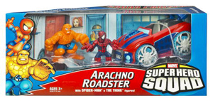 Super hero Squad Squad Cruisers: Arachno Roadster - Spider-Man and Thing