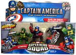 Super Hero Squad - Raid On Enemy Headquarters - Captain America, Motorcycle, Hydra Soldier