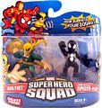 Super Hero Squad - Iron Fist and Black Costume Spider-Man