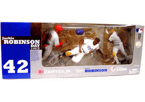 Jackie Robinson Day 3-Pack: Jackie Robinson[Dogers], Robinson Cano[Yankees], Ken Grifey Jr[Reds]