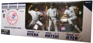 MLB New York Yankees 3-Pack Exclusive[Rivera,Matsui,Jeter]