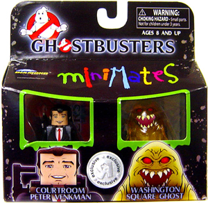 Ghostbusters Minimates - 2-Pack - Courtroom Peter Venkman and Washington Square Ghost