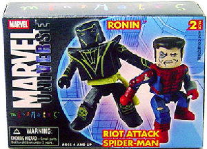 Marvel Minimates - Ronin and Riot Attack Spider-Man