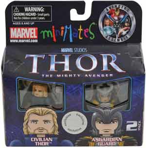 Thor Minimates - 2-Pack Civilian Thor and Asgardian Guard
