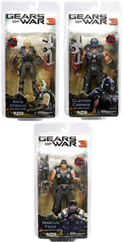 Gears Of War 3 - Series 1 Set of 3 (Marcus, Anya, Clayton)