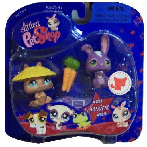 Littlest Pet Shop - Sassiest 2 Bunny with Carrot