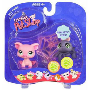 Littlest Pet Shop - Pig and Black Spider