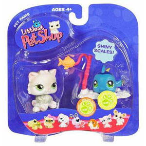 Littlest Pet Shop - Cat and Blue Fish