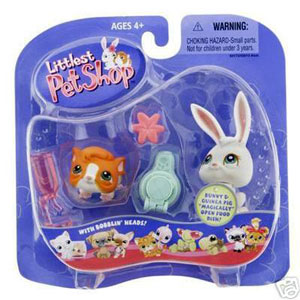Littlest Pet Shop - Guinea Pig and White Bunny