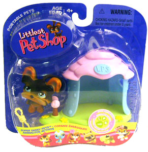 Littlest Pet Shop - Yorki with Doghouse