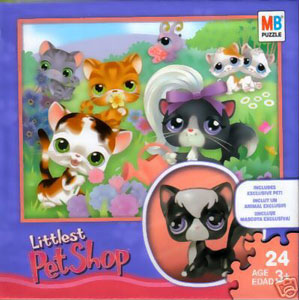 LITTLEST PET SHOP 24 pc. Puzzle with Exclusive CAT Figure