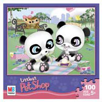 LITTLEST PET SHOP Puzzles 100 pieces - Twin Pandas