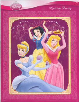 Disney Princess  25 Piece  4 pack - Inlaid Jigsaw Puzzles