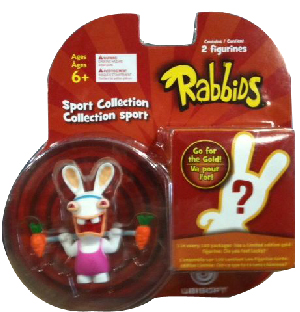 Rayman Raving Rabbids - Sports Collection 2 Figures Weightlift and Mystery