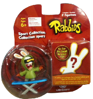 Rayman Raving Rabbids - Sports Collection 2 Figures Snowboard and Mystery