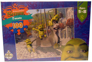 Shrek Puzzle - Donkey and Babies 100 pcs