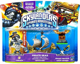 Skylanders - Pirate Seas - Terrafin, Pirate Ship, Hidden Treasure, Ghost Swords