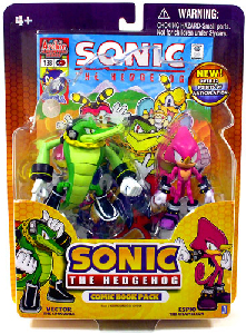 3-Inch Sonic The Hedgehog - 2-Pack: Vector and Espio