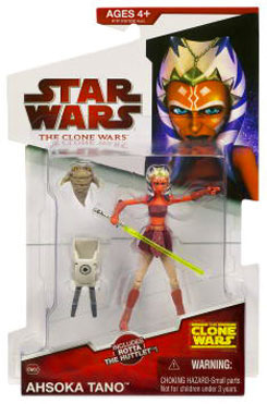 Clone Wars 2009 Red Back - Ahsoka Tano with Rotta The Huttlet