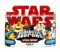 Galactic Heroes - Obi-Wan Kenobi and Orange Clone Trooper RED