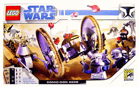 LEGO Star Wars - SDCC 2008 Clone Wars Set [7670,7654 with 4 Clone Troopers and Captain Rex]