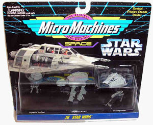 Micro Machines - Star Wars Collection IV - Imperial Probot, AT-AT, Snowspeeder