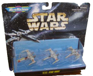 MicroMachines - XIII Star Wars - Battle-Damaged X-Wing [Red, Blue, Green Squadron]
