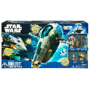 Clone Wars 2010 Black and Blue Box - Exclusive Ultimate Battle Pack Rise of Boba Fett