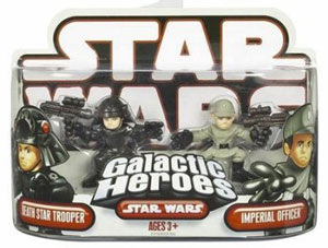 Galactic Heroes - Death Star Trooper and Imperial Officer RED BACK