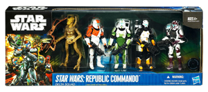 SDCC 2011 - Star Wars Republic Commando Delta Squad - Boss, Sev, Fixer, Scorch, Geonosian