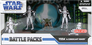 BATTLE PACKS YODA and CORUSCANT Guard Exclusive